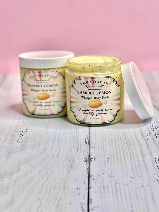 Sherbet Lemon Whipped Sugar Scrub