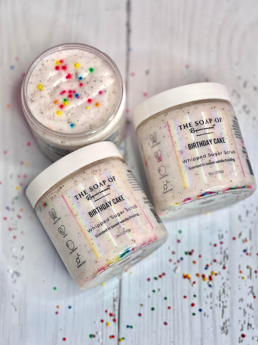 Birthday Cake Whipped Sugar Scrub